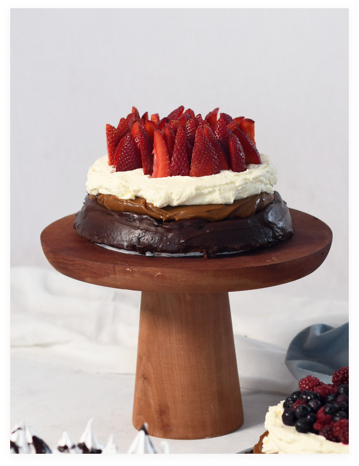 brownie-frutillas
